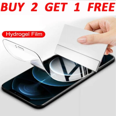 Matte Screen Protector Hydrogel Film For iPhone 15 14 13 12 Pro Max XR - Image 1 of 4