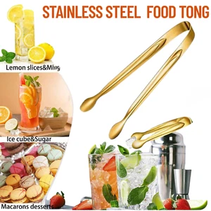 10 Pcs Kitchen Tongs Food Tongs Stainless Steel Tongs Mini Sweet Tongs Small for - Picture 1 of 7