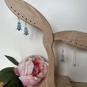 Schmuckset Ohrringe Charm mit Kette 925 Silber Handmade - Bild 1 von 7