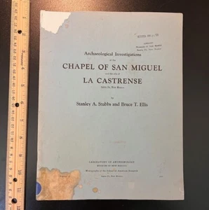 Chapel of San Miguel Santa Fe New Mexico Archaeological Dig 1955 Book RARE!! - Picture 1 of 6