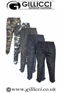 MENS WOMENS OUTDOOR WALKING CASUAL CAMO FLEECE LINED WARM CARGO COMBAT TROUSERS - Picture 1 of 6