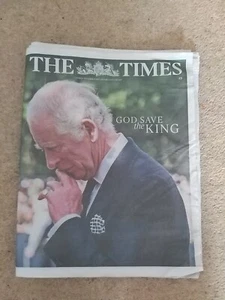 The Times Newspaper 10th September 2022 King Charles Queen Elizabeth II Death - Picture 1 of 4