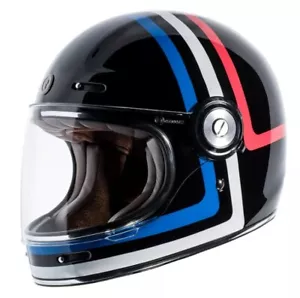 Full Face Motorcycle Helmet Torc Newport T1 Americana Tron Gloss Black 2X-Large - Bild 1 von 13