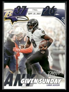 Panini Prestige #AGS-3 2023 Lamar Jackson Any Given Sunday Baltimore Ravens - Imagen 1 de 2