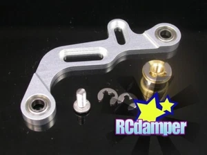 ALUMINUM REAR GEAR BELT TENSION MOUNT w/Wheelie S HPI SUPER NITRO RS4 2 speed - Picture 1 of 2