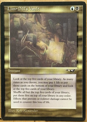 LIMITED EDITION Alliances Vintage MtG Lim-Dul's Vault Unplayed NM - Image 1 of 2