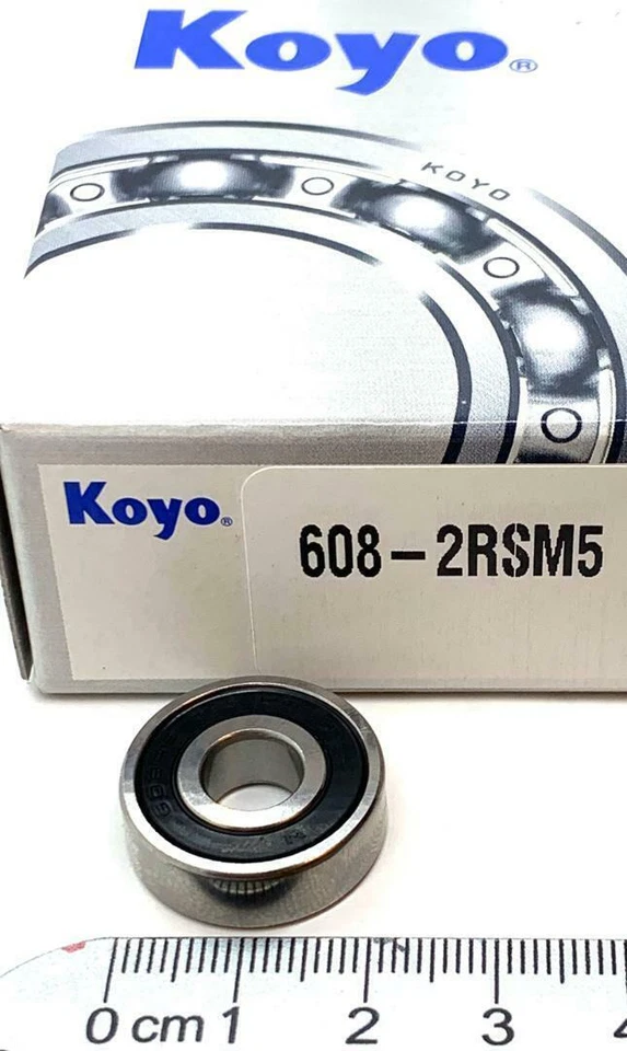 Koyo 608 2rs Single Row Radial Bearing 8x22x7 Mm Same