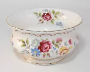Royal Albert Jubilee Rose runde Zuckerschale 1980er Jahre 1. Top - Bild 1 von 5