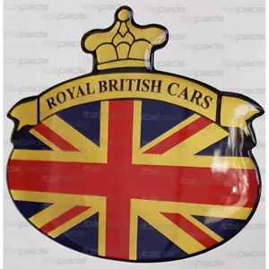 Sticker Union Jack Royal British flag bandiera inglese Range Rover base oro - Picture 1 of 1