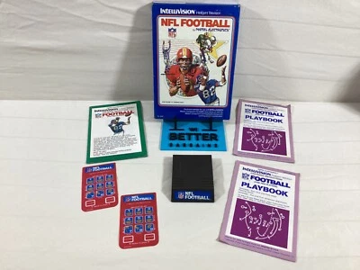 NFL Football Intellivision Game CIB With Overlays, Manual, & Playbooks - Image 1 of 4