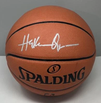 Hakeem Olajuwon Autograph Signed NBA Basketball JSA Authentic - Image 1 of 3