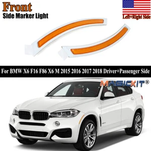 Front Left+Right Side Marker Reflector Panel For BMW X6 F16 F86 X6 M 2015-2018 - Picture 1 of 14