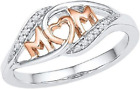 Jewelry Fashion Women'S Jewelry 925 Silver White Sapphire Heart Wedding Mom Ring
