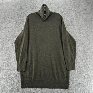 Everlane Sweater Womens XL Green Cashmere Tunic Turtleneck Pullover Sweater - Picture 1 of 11