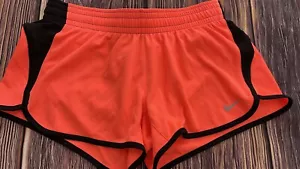 EUC Nike Dri Fit Tempo Lined Athletic Running Shorts Women's Small Coral/Black - Picture 1 of 6