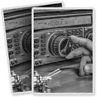 2 x Vinyl Stickers 7x10cm - High Frequency Radio Amateur Transceiver  #45327