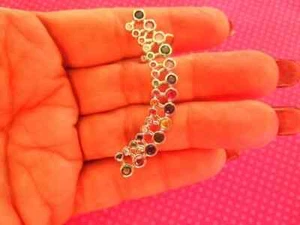 Rainbow crystal ear climbers 5 PIECES - Picture 1 of 5