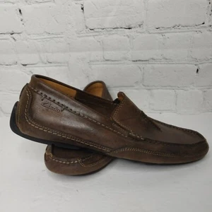 Clarks Collection Herren Driving Halbschuhe Schuhe Größe 7,5 Leder Braun - Bild 1 von 10