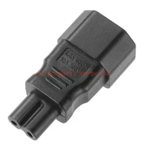 IEC320 C14 Male to C7 Female Converter Power Adapter Extension Cable Plug Socket - Bild 1 von 4