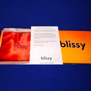 Blissy Silk Pillowcase, Standard Size, Color: Orange Ombre, Mulberry Silk, New i - Picture 1 of 12