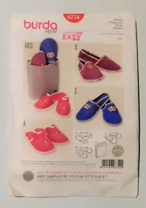Burda 6754 Zapato Patrón Tallas S M L - Imagen 1 de 1