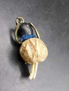 Antique Touch Wood Good Luck Charm Ballerina Rare Touch Wud - Picture 1 of 7