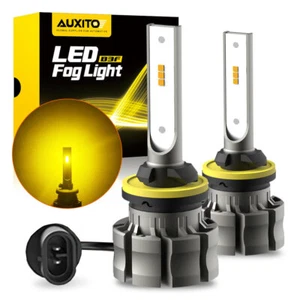 AUXITO Pair 880 890 899 LED Fog Light Driving 4000LM Lamp DRL Bulb Golden Yellow - Picture 1 of 9