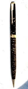 Geo. Parker-PARKER-Made in U.S.A." Matita Mech Oro Righe Traslucide Funzionante - Foto 1 di 21