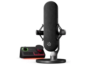 SteelSeries Alias Pro Kit XLR Mic + Stream Mixer 3X Bigger Capsule for Gaming, - Picture 1 of 5