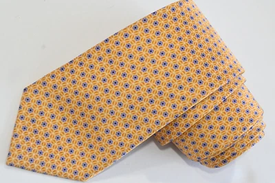 CANALI 1934 黄色丝绸男式领带 W:3 L 出品:61 — 第 1/3 张图片