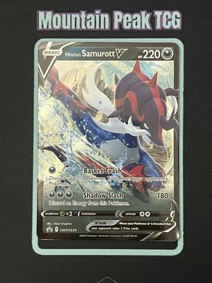 NM Hisuian Samurott V SWSH239 Sword & Shield Promo - Pokemon Card - Image 1 of 2