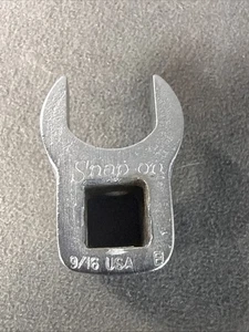 Snap On Tools USA SAE 9/16” Open-End Crowfoot Wrench 3/8" Drive - Foto 1 di 7