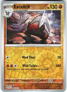 Excadrill - 086/162 Pokemon SV05: Temporal Forces Reverse Holo Uncommon NM - Picture 1 of 2