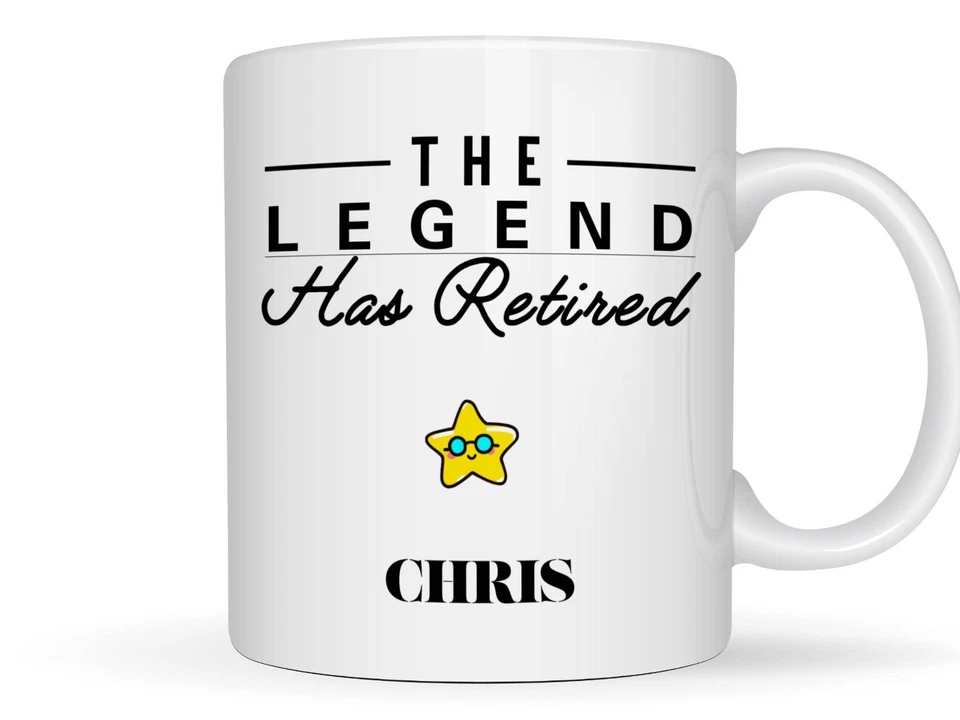Custom mug, Retirement Gifts for Women, The Legend Retirement Present for men - Image 1 of 4
