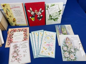 200+ Vintage UNUSED Greeting Cards 1960's, Wedding, New Born, Special Occasions - Picture 1 of 14
