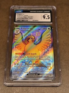 CGC 9.5 - Pidgeot ex 221/091 - Shiny Ultra Rare - Paldean Fates - Pokemon TCG - Picture 1 of 3
