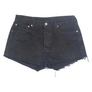 LEVI'S 501 Womens Denim Shorts Black M W32 - Picture 1 of 6