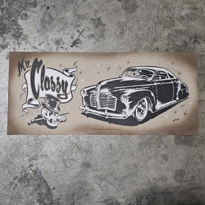 Cartel Buick firmado LE Gossett IMPRESIÓN de colección chop top personalizado kultur de colección 1941 - Imagen 1 de 6