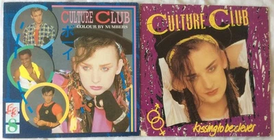 Culture Club ● 2 x 1980's UK Vinyl LPs ●Colour By Numbers & Kissing To Be Clever - Image 1 of 4