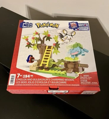 Nuevo MEGA Pokémon Juego de Juguetes de Construcción Emolga y Bulbasaur’s Charming Woods HTH69 Foto 1 de 2