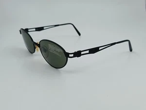 Moschino By Persol Sunglasses Black Oval Vintage Original Italy Mod MM3019-S - Picture 1 of 15