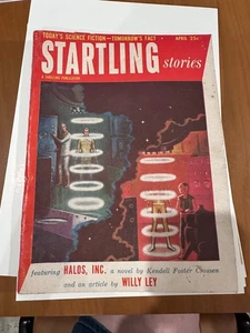 Startling Stories Apr – “Halos Inc.” Crossen + Willy Ley Article (Pulp) - Bild 1 von 9