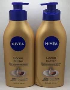 NIVEA Cocoa Butter Body Lotion with Deep Nourishing Serum, 20 Oz (2PK) - Picture 1 of 3