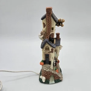 Vintage Keramik Porzellan Spukhaus Dekoration mit Licht - Bild 1 von 7