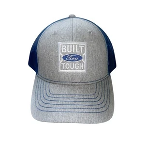 Ford Built Tough Trucker Hat Blue Gray Adjustable Mesh NEW - Picture 1 of 5