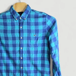 Vineyard Vines Slim Fit Tucker Herren blau kariert Button Down Langarm Hemd L - Bild 1 von 7