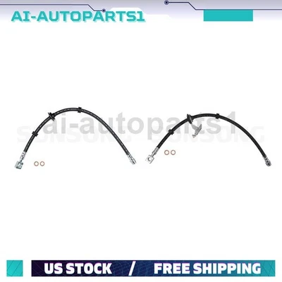 Manguera hidráulica de freno delantero 2 piezas para Mercedes-Benz ML320 1999 2000 2001 2002 2003 Foto 1 de 4