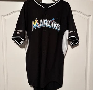 Y2k Majestic Marlines Baseball Jersey - Picture 1 of 5