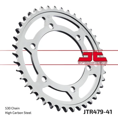 Piñón trasero JT 41/530 plateado 1 pieza Pi para Yamaha YZF R1 1000 1998-2014 Foto 1 de 4