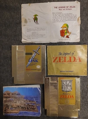 The Legend of Zelda I & 2 (NES)  plus Manuals, Map-GOOD Condition, Tested. - Image 1 of 4